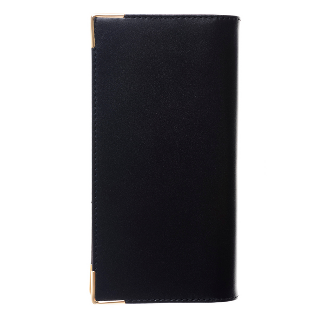 2027 Calendar Year Planner - 12 Month (175mm x 94mm) Week-to-View Diary - Black Fine Grain Leather Cover - The Economist Wallet Diary Range (EWALDBLK-27)