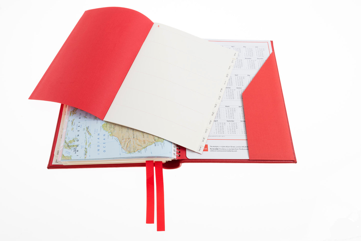 The Economist - 2024 - Desk Diary - Week to View - Red