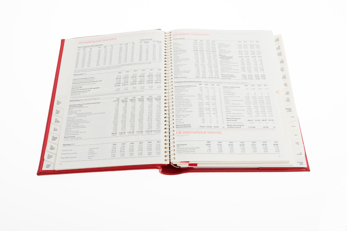 The Economist - 2024 - Desk Diary - Week to View - Red
