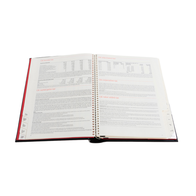 2027 Calendar Year Planner – 12 Month (260 x 210mm) Week-to-View Diary – Luxury Leather Cover in Black - The Economist Desk Diary Range (EDDBLK-27)