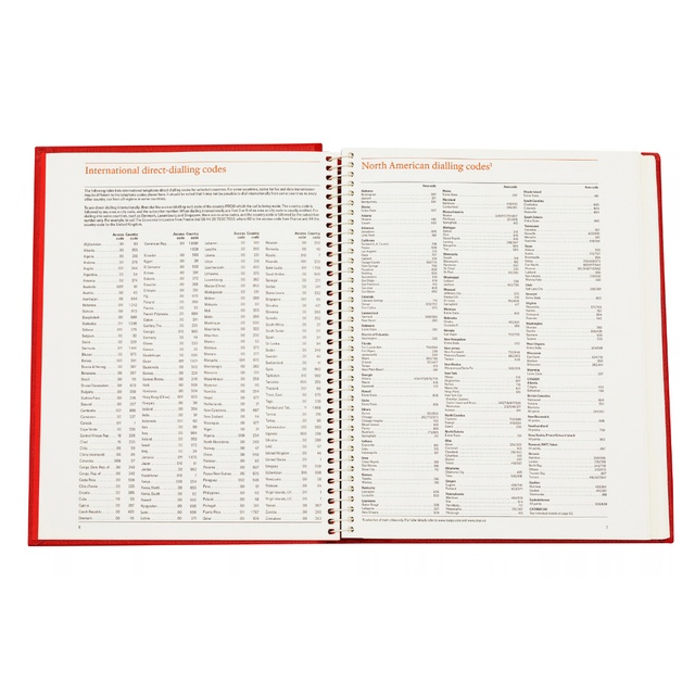 2027 Calendar Year Planner – 12 Month (260 x 210mm) Day-to-Page Diary – Luxury Leather Cover in Red - The Economist Desk Diary Range (EPADR-27)