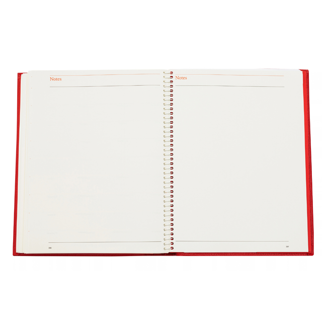 2027 Calendar Year Planner – 12 Month (260 x 210mm) Day-to-Page Diary – Luxury Leather Cover in Blue - The Economist Desk Diary Range (EPADBLU-27)