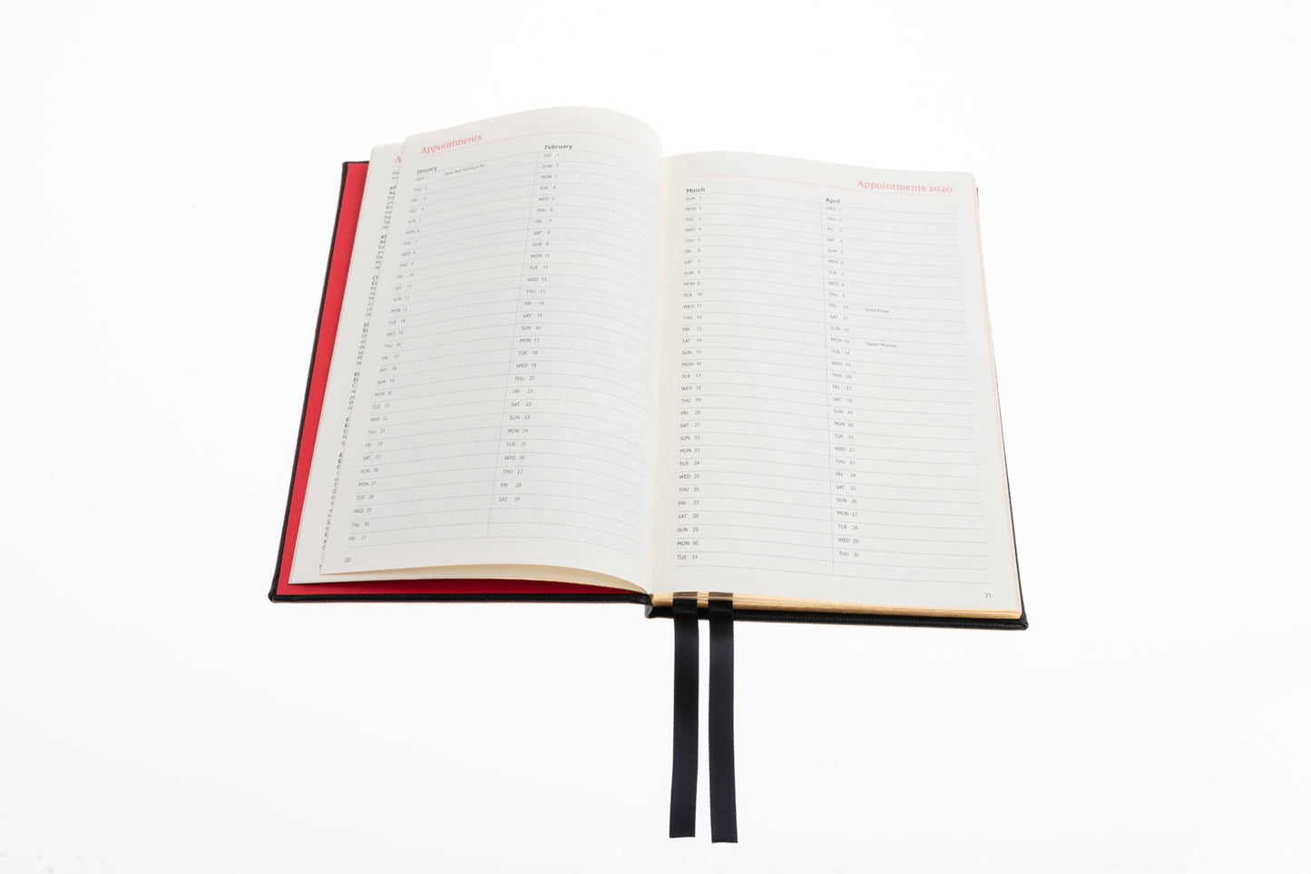 2024 Concise Travel Diary - Week-to-View Planner - Black