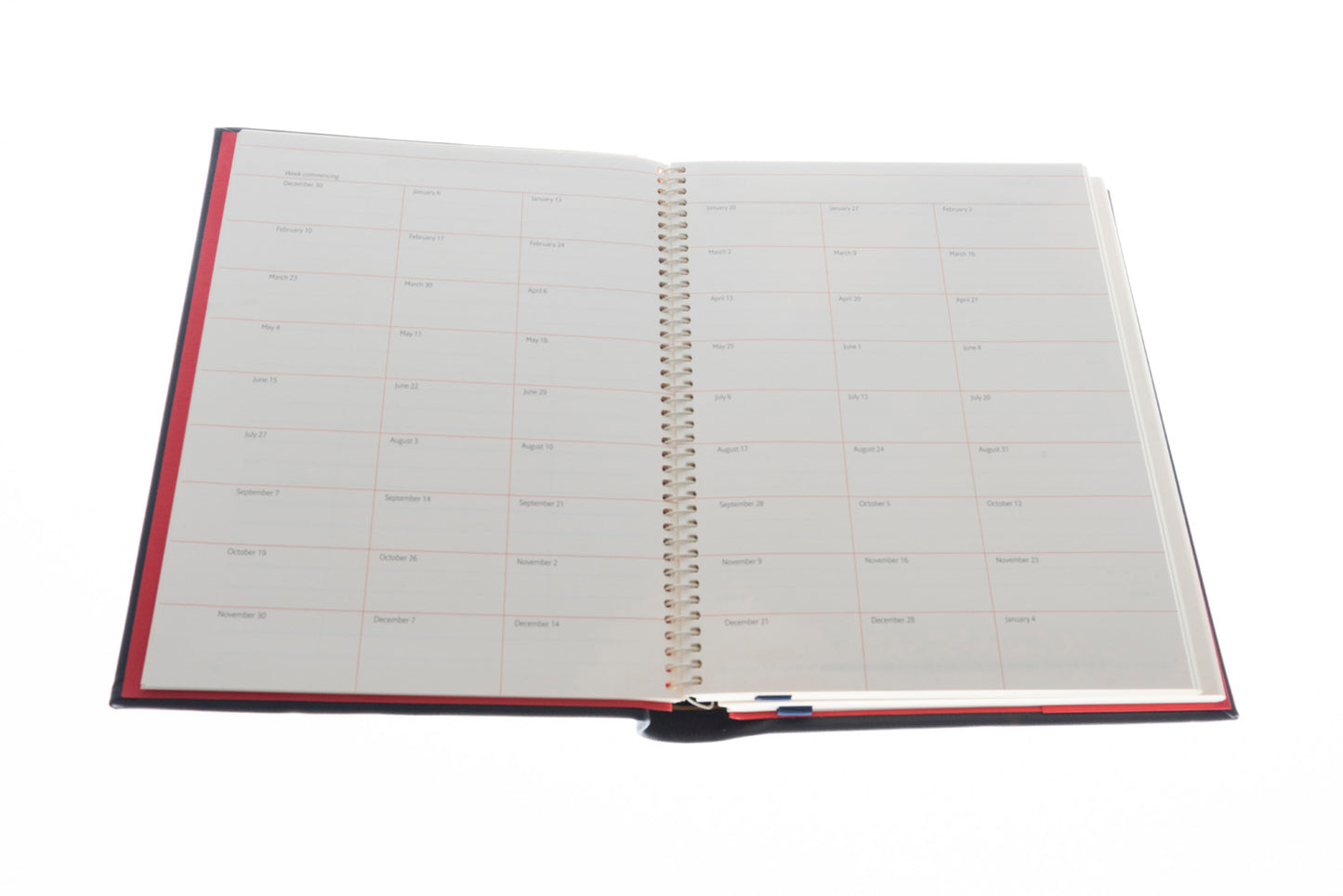 2024 Desk Diary - Day-a-Page Planner - Blue