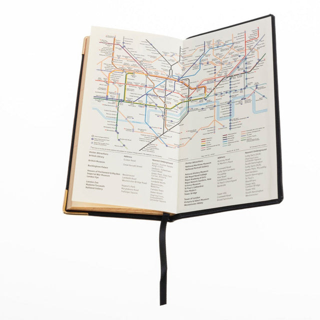 2027 Calendar Year Planner - 12 Month (170mm x 85mm) Week-to-View Diary - Luxury Leather Cover in Black - The Economist Pocket Diary Range (EPDBLK-27)