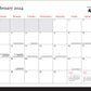 The Economist Kal Kalendar - A4 Month to View