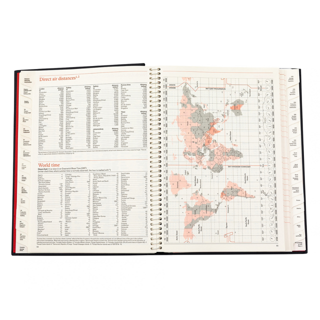 2027 Calendar Year Planner – 12 Month (260 x 210mm) Week-to-View Diary – Luxury Leather Cover in Black - The Economist Desk Diary Range (EDDBLK-27)