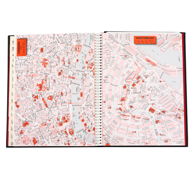 2027 Calendar Year Planner – 12 Month (260 x 210mm) Week-to-View Diary – Luxury Leather Cover in Black - The Economist Desk Diary Range (EDDBLK-27)