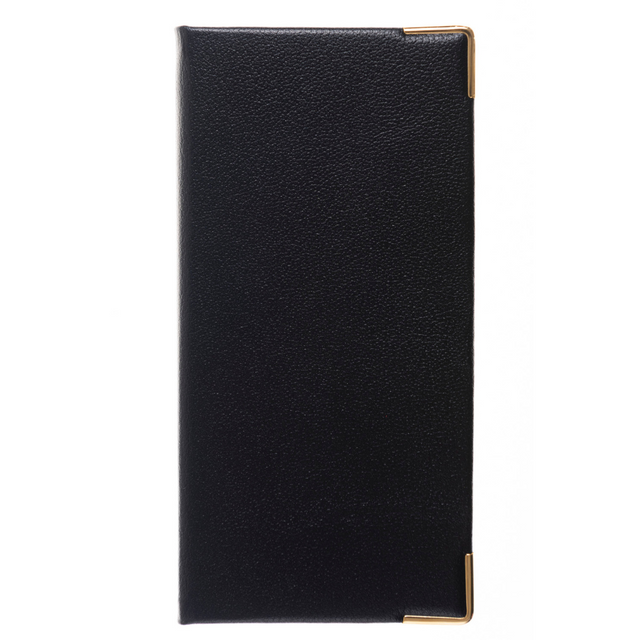 2027 Calendar Year Planner - 12 Month (170mm x 85mm) Week-to-View Diary - Luxury Leather Cover in Black - The Economist Pocket Diary Range (EPDBLK-27)