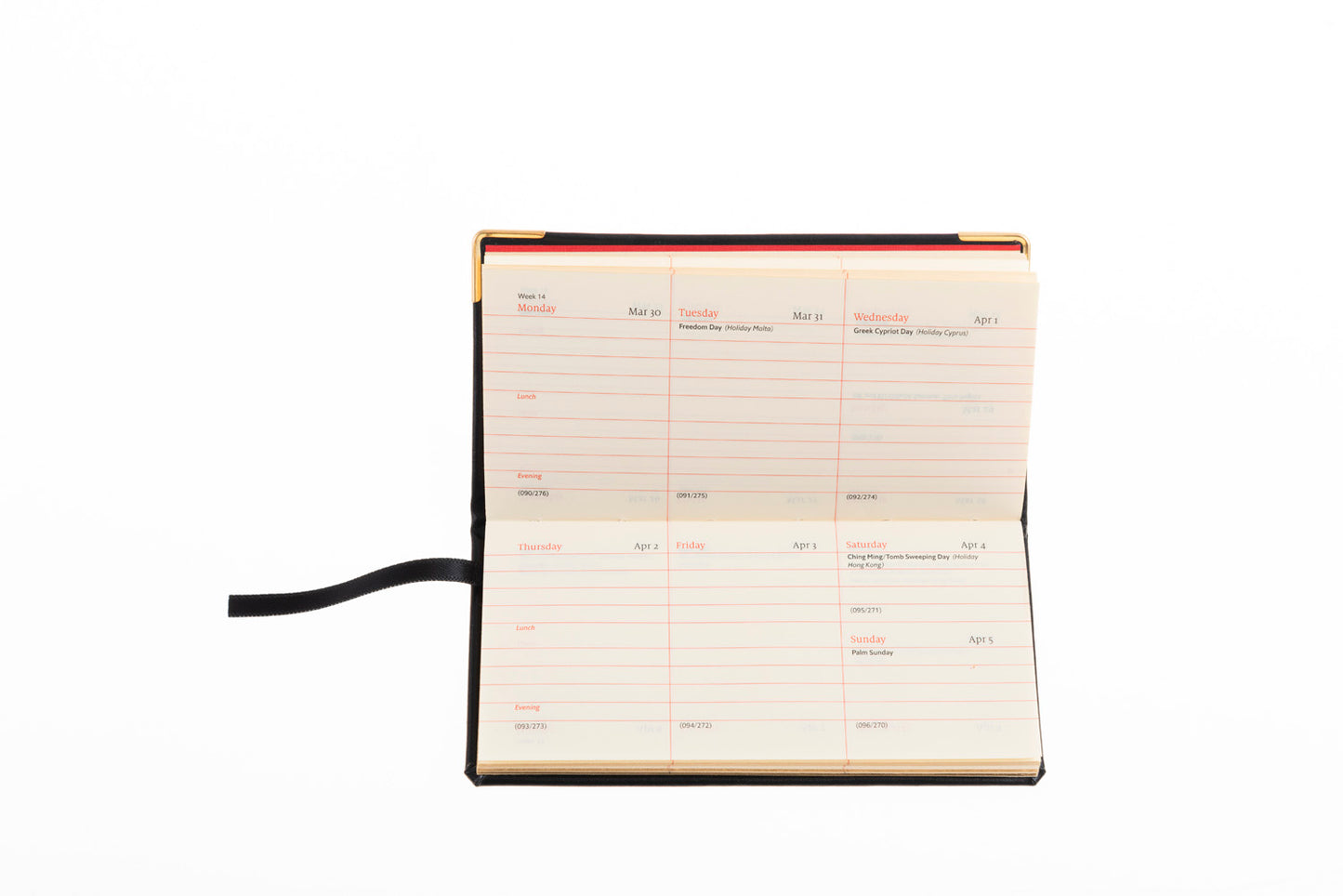 2024 Mini Diary - Week-to-View Planner - Black