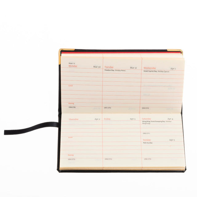 2025 Mini Diary - Week-to-View Planner - Black