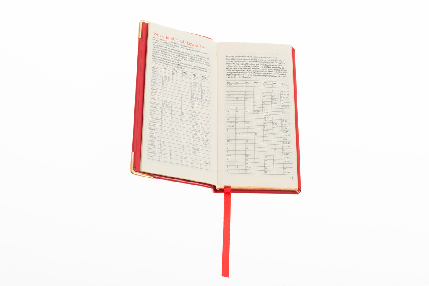 The Economist 2024 Mini Diary Red Economist Diaries