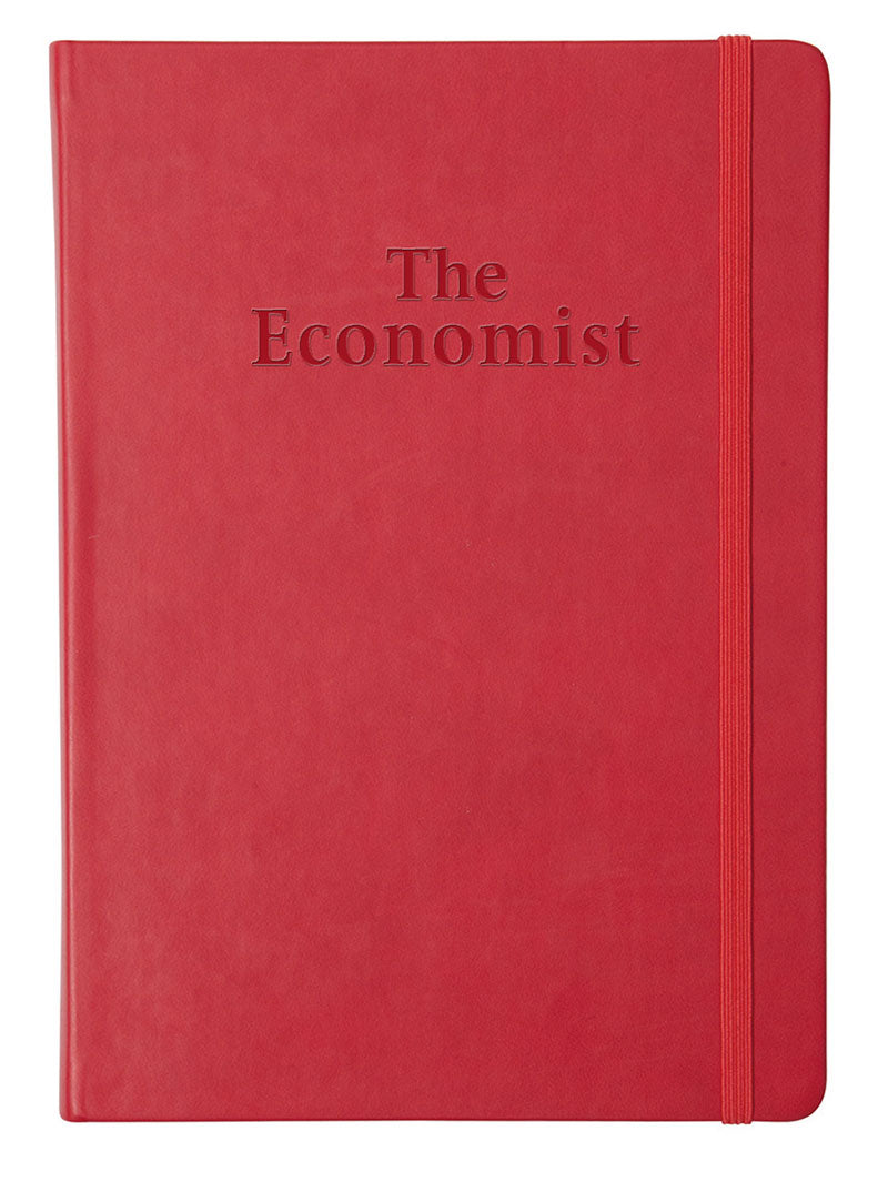 The Economist A5 Soft Touch Notebooks - Ruled - Red